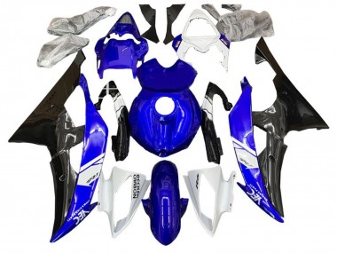 Großhandel Yamaha YZF R6 Motorrad Verkleidung Kit 2008-2016 - Weiss Blau Glanzendes Schwarz