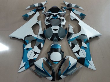 Großhandel Yamaha YZF R6 Motorrad Verkleidung 2008-2016 - Weiss Blau Grau Schwarz Camouflage