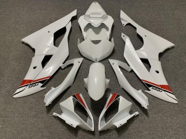 Großhandel Yamaha YZF R6 Motorrad Verkleidungen Kit 2008-2016 - Perl Weiss Rot