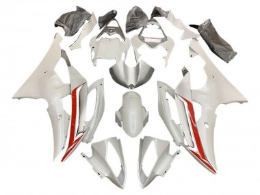 Großhandel Yamaha YZF R6 Motorrad Verkleidung Kit 2008-2016 - Perl Weiss Rot