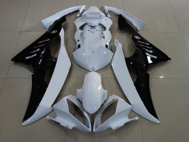 Großhandel Yamaha YZF R6 Motorrad Verkleidung 2008-2016 - Weiss Glanzendes Schwarz