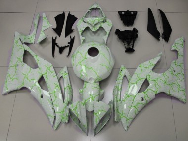 Großhandel Yamaha YZF R6 Motorrad Verkleidung 2008-2016 - Weiss Grun Blitz
