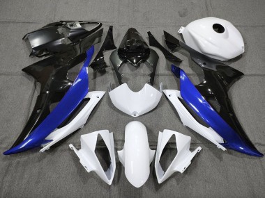 Großhandel Yamaha YZF R6 Motorrad Verkleidung 2008-2016 - Weiss Blau Glanzendes Schwarz