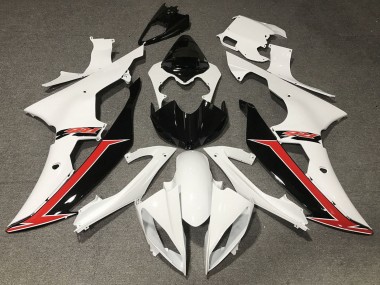 Großhandel Yamaha YZF R6 Motorrad Verkleidung 2008-2016 - Weiss Rot Glanzendes Schwarz