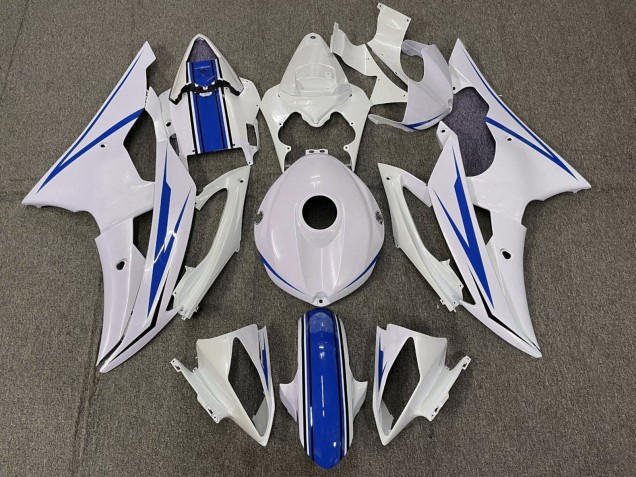Großhandel Yamaha YZF R6 Motorrad Verkleidung Kit 2008-2016 - Weiss Blau