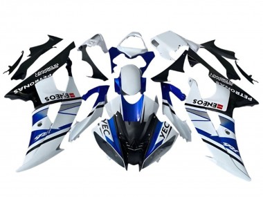 Großhandel Yamaha YZF R6 Motorrad Verkleidung 2008-2016 - Weiss Blau Schwarz YEC ENEOS Petronas Semakin Didepan