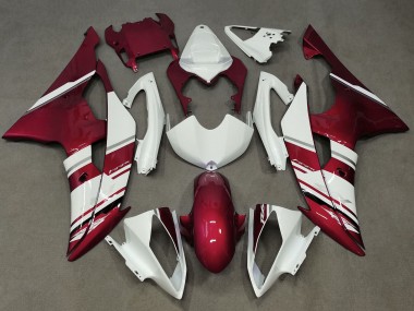 Großhandel Yamaha YZF R6 Motorrad Verkleidung 2008-2016 - Weiss Bonbon Rot