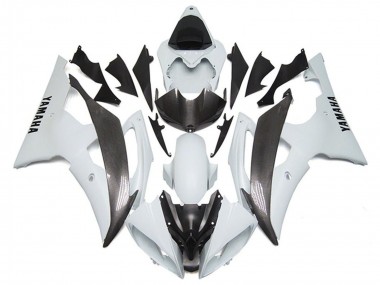Großhandel Yamaha YZF R6 Motorrad Verkleidung 2008-2016 - Weiss Kunst Carbonfaser Stil