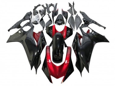 Großhandel Yamaha YZF R6 Motorrad Verkleidung 2017-2023 - Rot Glanzendes Schwarz
