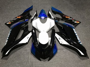 Großhandel Yamaha YZF R6 Motorrad Verkleidung 2017-2023 - Weiss Blau Glanzendes Schwarz