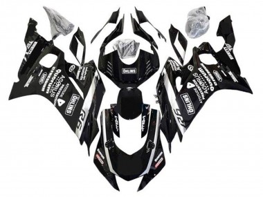 Großhandel Yamaha YZF R6 Motorrad Verkleidung 2017-2023 - Schwarz Weiss ohlins