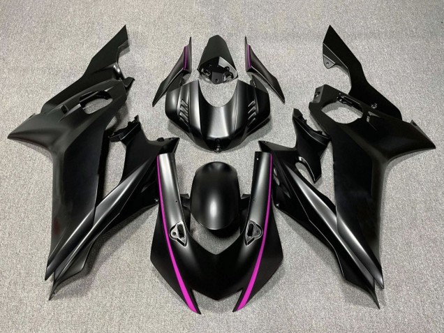 Großhandel Yamaha YZF R6 Motorrad Verkleidung 2017-2023 - Matt Schwarz Rosa