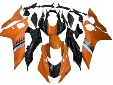 Großhandel Yamaha YZF R6 Motorrad Verkleidung 2017-2023 - Orange Silber Glanzendes Schwarz