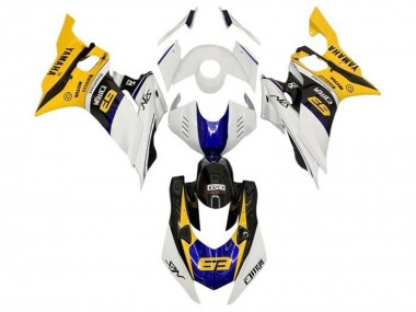 Großhandel Yamaha YZF R6 Motorrad Verkleidung 2017-2023 - Weiss Gelb Blau Schwarz