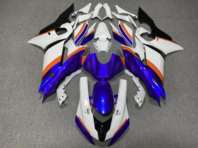 Großhandel Yamaha YZF R6 Motorrad Verkleidung 2017-2023 - Weiss Blau Orange