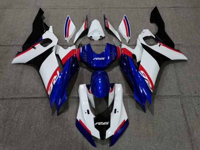 Großhandel Yamaha YZF R6 Motorrad Verkleidung 2017-2023 - Weiss Rot Blau Schwarz