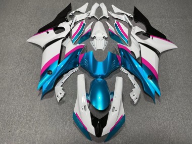 Großhandel Yamaha YZF R6 Motorrad Verkleidung 2017-2023 - Weiss Rosa Blau Schwarz