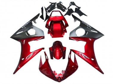 Großhandel Yamaha YZF R6 Motorrad Verkleidung 2003-2004 - Rot Matt Schwarz