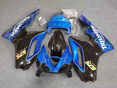 Großhandel Triumph Daytona 675 Triple Motorrad Verkleidung 2006-2008 - Blau Glanzendes Schwarz Rennen