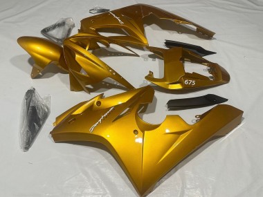 Großhandel Triumph Daytona 675 Triple Motorrad Verkleidung 2006-2008 - Metallisch Gold