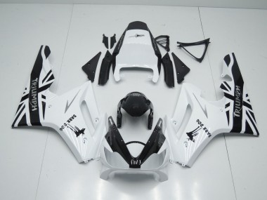 Großhandel Triumph Daytona 675 Triple Motorrad Verkleidung 2006-2008 - Weiss Glanzendes Schwarz Dunkel Dog