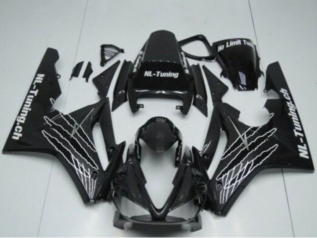 Großhandel Triumph Daytona 675 Triple Motorrad Verkleidung 2009-2012 - Glanzendes Schwarz Weiss Claw