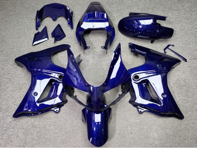 Großhandel Suzuki SV650 Motorrad Verkleidung 2003-2013 - Glanzendes Blau Carbonfaser