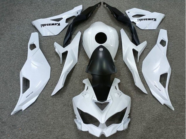 Großhandel Kawasaki ZX4R ZX-4RR Motorrad Verkleidung 2019-2025 - Weiss Matt Schwarz