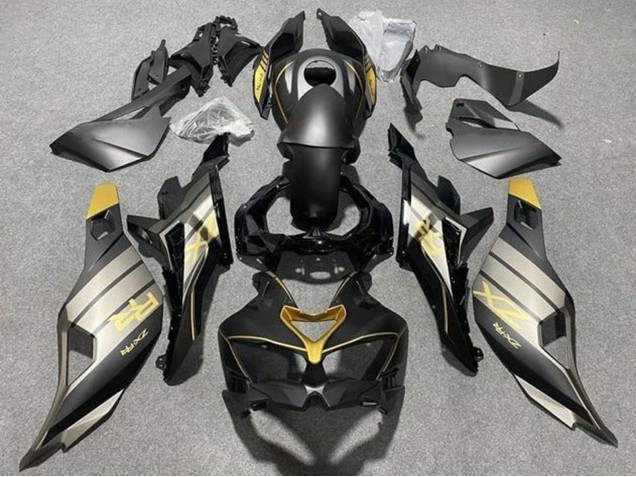 Großhandel Kawasaki ZX4R ZX-4RR Motorrad Verkleidung 2019-2025 - Matt Schwarz Glanzendes Schwarz Grau Gold