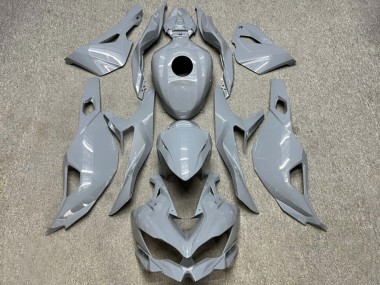 Großhandel Kawasaki ZX4R ZX-4RR Motorrad Verkleidung 2019-2025 - Glanzendes Nardo Grau