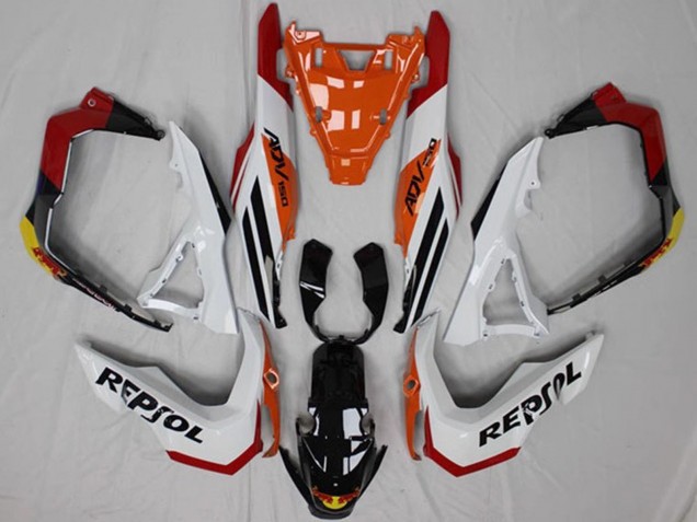 Großhandel Honda ADV150 Motorrad Verkleidung 2018-2021 - Weiss Orange Rot Gelb Glanzendes Schwarz Repsol