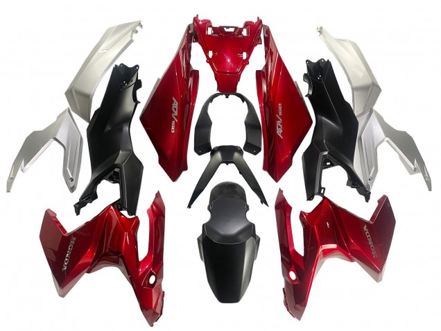 Großhandel Honda ADV160 Motorrad Verkleidung 2022-2024 - Silber Rot Matt Schwarz