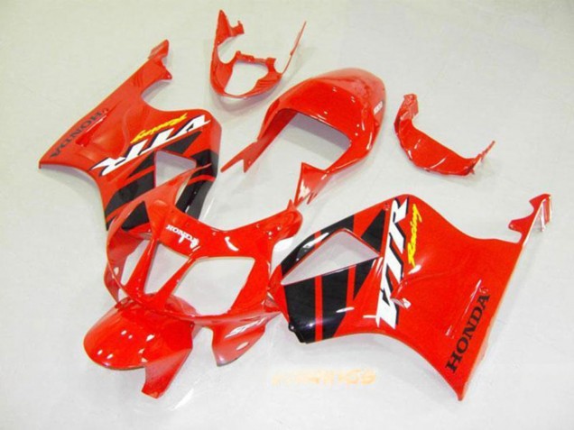 Großhandel Honda VTR1000 Motorrad Verkleidung 2000-2006 - Rot Glanzendes Schwarz Streifen
