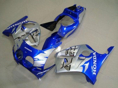 Großhandel Honda CBR250RR MC19 Motorrad Verkleidung 1988-1989 - Silber Blau