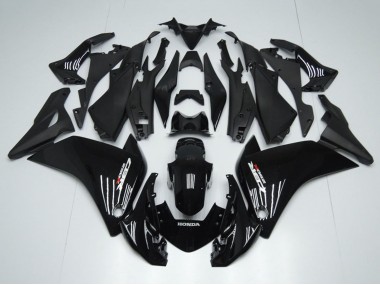 Großhandel Honda CBR250RR Motorrad Verkleidung 2011-2015 - Glanzendes Schwarz Matt Schwarz