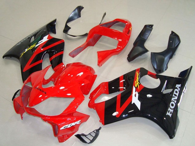 Großhandel Honda CBR600 F4i Motorrad Verkleidung 2001-2003 - Rot Glanzendes Schwarz