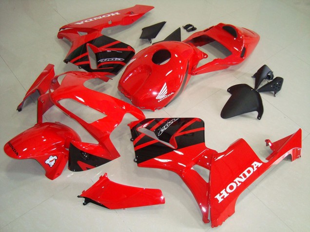 Großhandel Honda CBR600RR Abs Verkleidungen 2003-2004 - Rot Glanzendes Schwarz