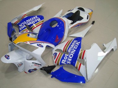 Großhandel Honda CBR600RR Motorrad Verkleidung 2003-2004 - Weiss Blau Gelb Rothmans