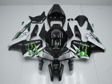 Großhandel Honda CBR600RR Motorrad Verkleidung 2005-2006 - Glanzendes Schwarz Weiss Grun Monster