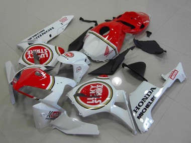 Großhandel Honda CBR600RR Motorrad Verkleidung 2005-2006 - Weiss Rot Lucky Strike