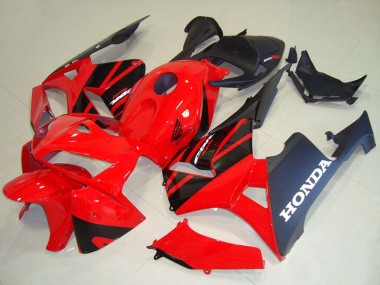 Großhandel Honda CBR600RR Motorrad Verkleidung Kit 2005-2006 - Rot Schwarz