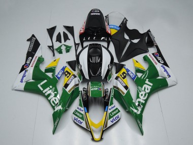 Großhandel Honda CBR600RR Motorrad Verkleidung 2007-2008 - Grun Weiss Glanzendes Schwarz Linier