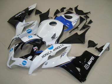 Großhandel Honda CBR600RR Motorrad Verkleidung 2007-2008 - Weiss Blau Glanzendes Schwarz Konica Minolta