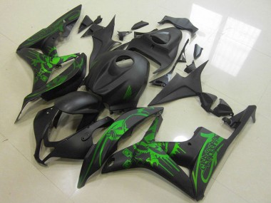 Großhandel Honda CBR600RR Motorrad Verkleidung 2007-2008 - Grun Matt Schwarz Schadel