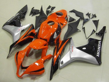 Großhandel Honda CBR600RR Motorrad Verkleidung 2007-2008 - Silber Orange Glanzendes Schwarz