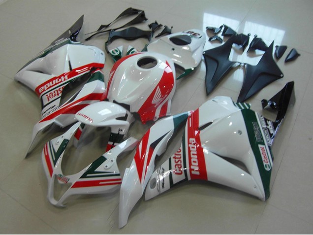 Großhandel Honda CBR600RR Motorrad Verkleidung 2009-2012 - Weiss Rot Grun Castrol