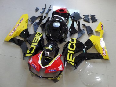 Großhandel Honda CBR600RR Motorrad Verkleidung 2013-2023 - Gelb Rot Glanzendes Schwarz Geico