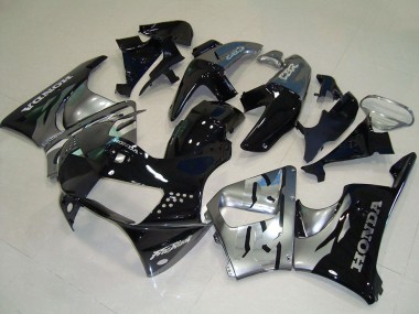 Großhandel Honda CBR900RR 919 Motorrad Verkleidung 1998-1999 - Silber Glanzendes Schwarz