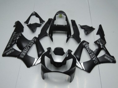Großhandel Honda CBR900RR 929 Motorrad Verkleidung 2000-2001 - Matt Schwarz Silber Cauloises