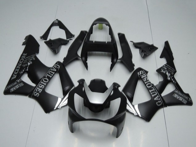 Großhandel Honda CBR900RR 929 Motorrad Verkleidung 2000-2001 - Matt Schwarz Silber Cauloises